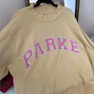 Parke Valentines Day Limited Edition Yellow Crew Neck Sweater